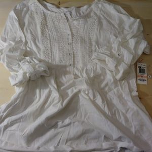 Pin tuck 100% cotton shirt